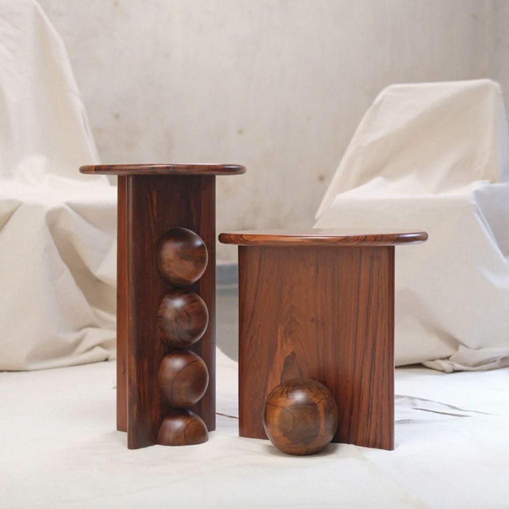 Nemo & Dory Teak Wood Side Tables