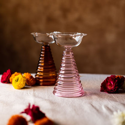 Tall Glass Diya | Limited Edition