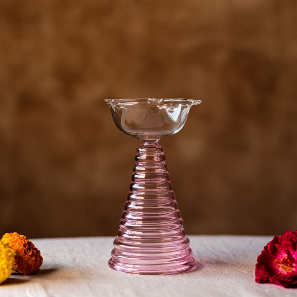 Tall Glass Diya | Limited Edition