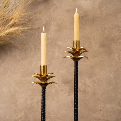 Pineapple Stick Candle Holder | Set Of 2
