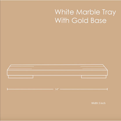 Gilded Marble Platter