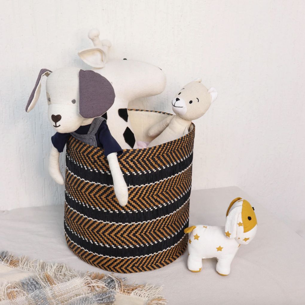 Raffia Laundry Basket