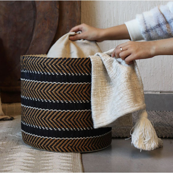 Raffia Laundry Basket