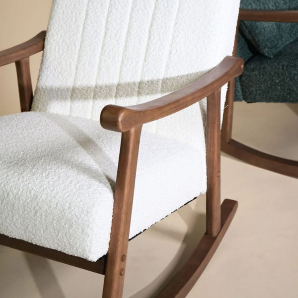 Bouclé Rocking Armchair | Colours Available