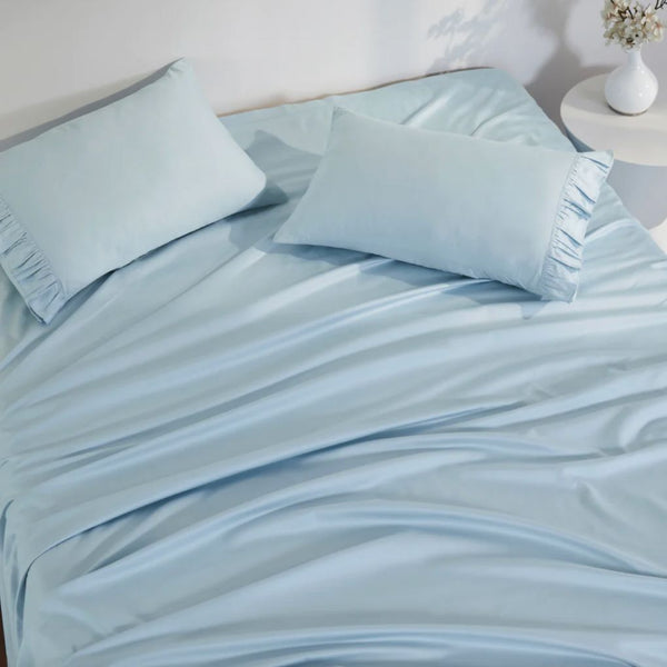 Ruffle 400 TC Cotton Bedsheet | Colours Available