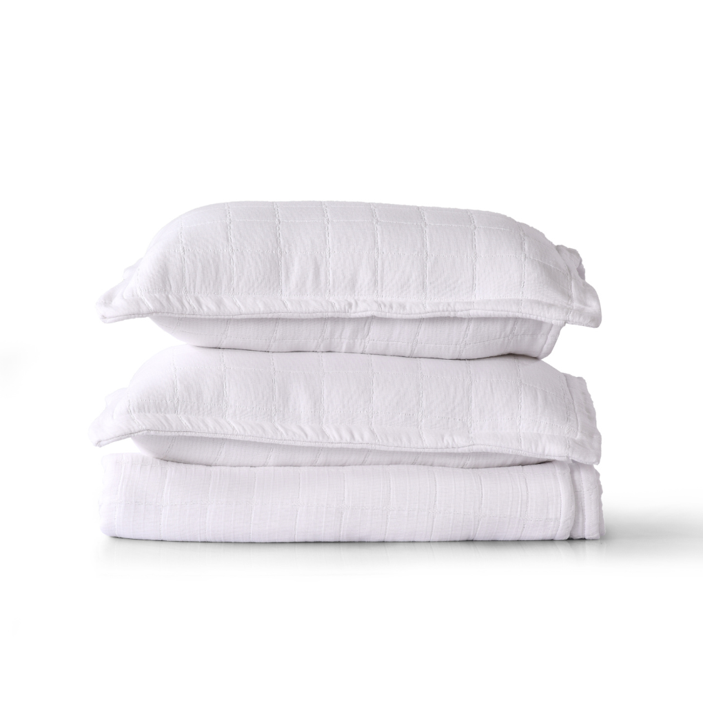 Mac Bedspread Set Of 3 | Cloud White