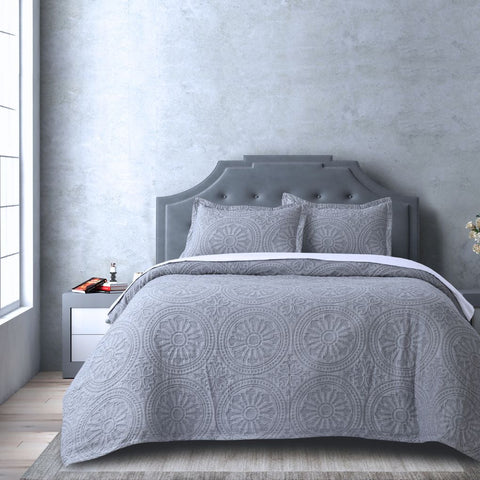 Heritage Bedspread Set Of 3 | Blue