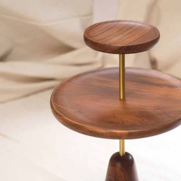Stak Teak Wood Side Table