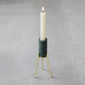 Fyre Large Candle Holder - Green