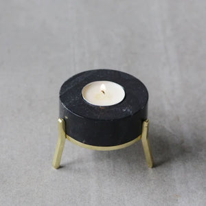 Fyre Small Candle Holder - Black