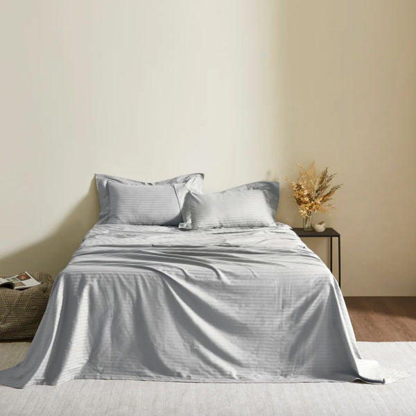 Stripe 300 TC Cotton Bedsheet | Colours Available