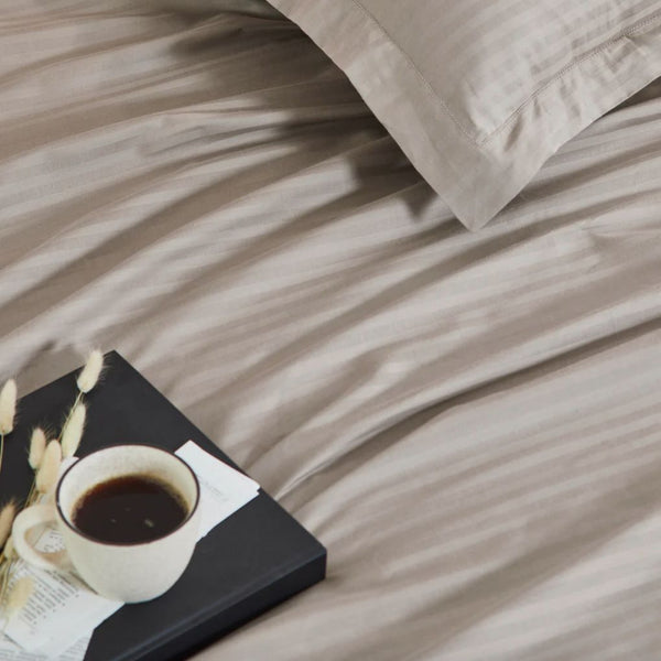 Stripe 300 TC Cotton Bedsheet | Colours Available