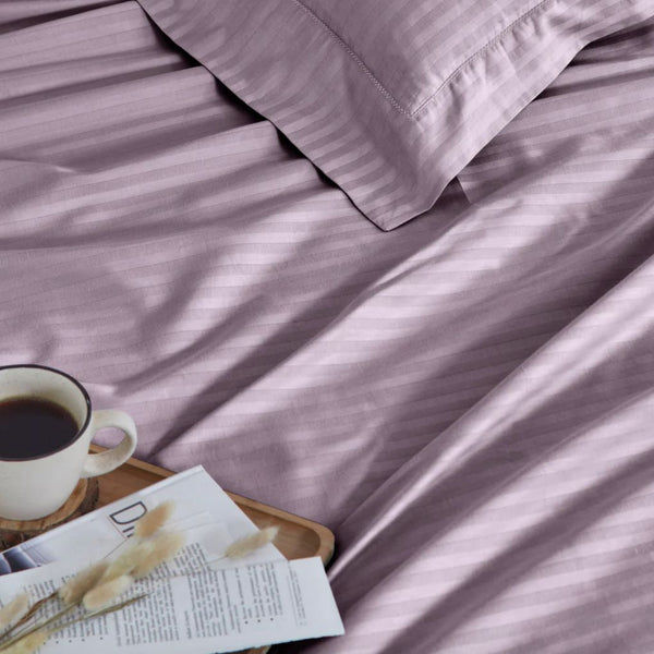 Stripe 300 TC Cotton Bedsheet | Colours Available