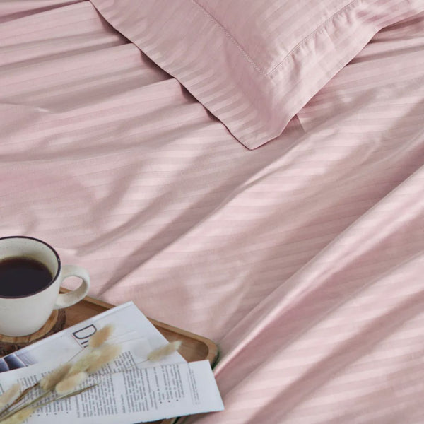 Stripe 300 TC Cotton Bedsheet | Colours Available