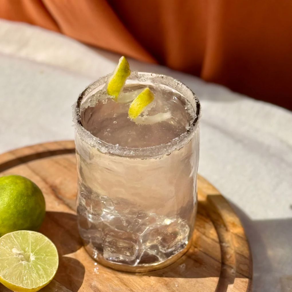 Lava glass set with warm brown tint, hand-blown in India – Popyuli