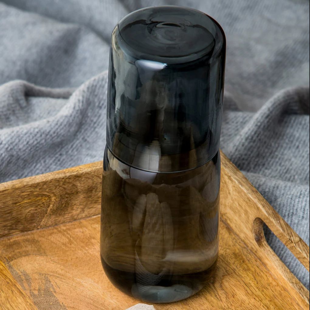 Eva Carafe – Smoky Glass Water Set (Carafe + Glass)