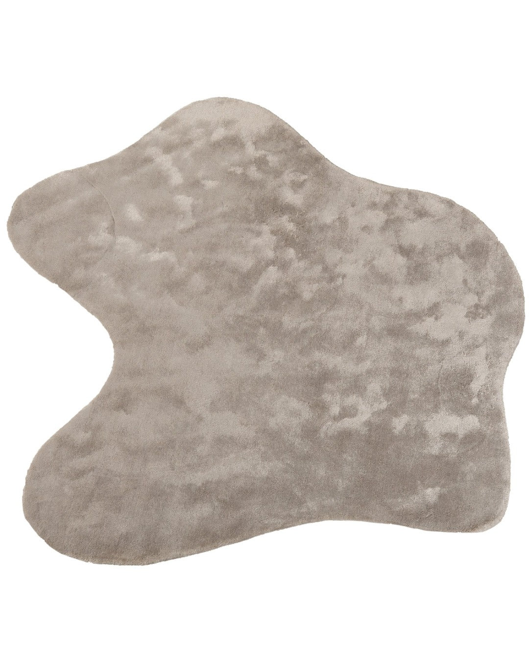 Abstract Silk Rug / Cloud Gray | Popyuli