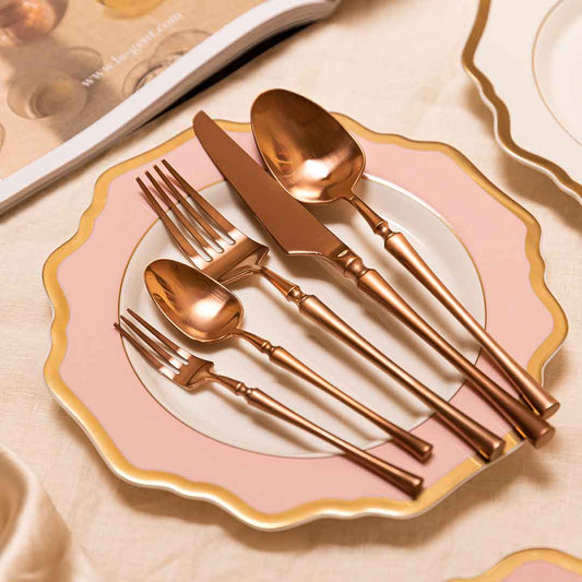 Grace Rose Gold Cutlery - Set of 5