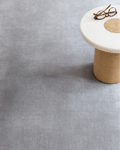 Solid Wool Rug - Pale Grey