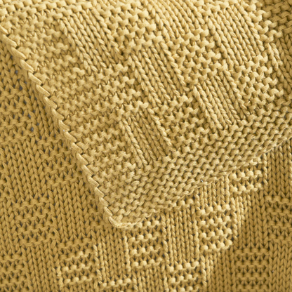 Cosy Popcorn Knitted Throw Blanket