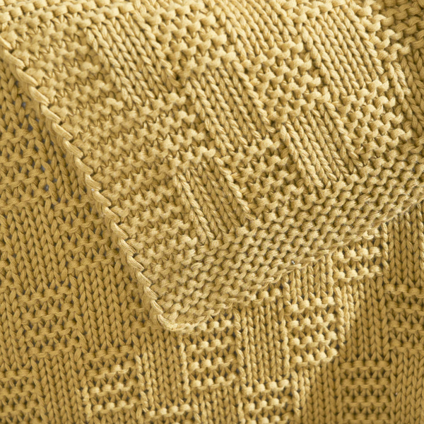 Cosy Popcorn Knitted Throw Blanket