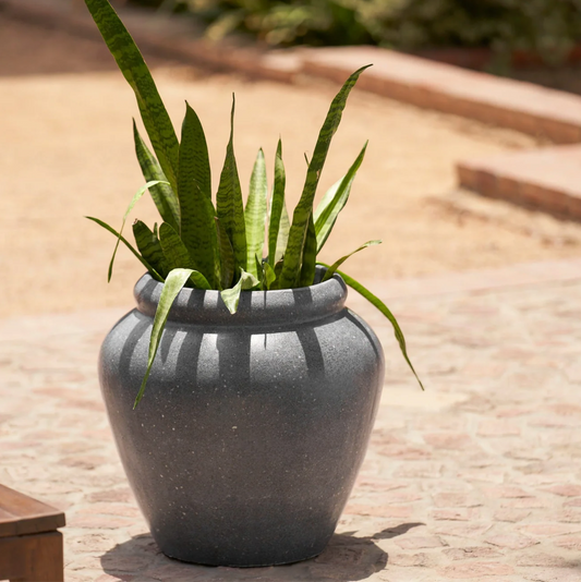 Rustic Tuscan Planter | Dark Grey