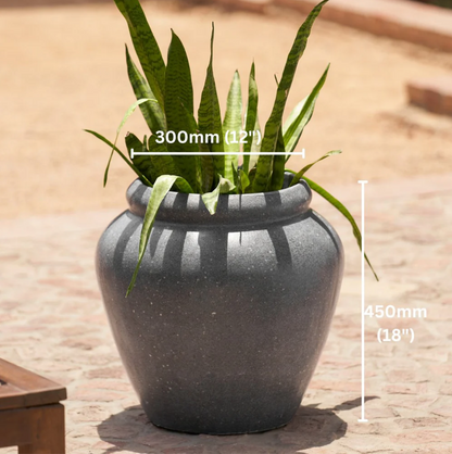 Rustic Tuscan Planter | Dark Grey