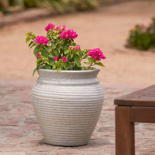 Rustic Capri Planter | Ivory