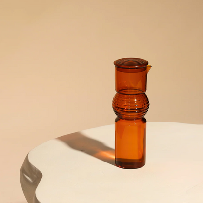 Handblown Coil Glass Carafe