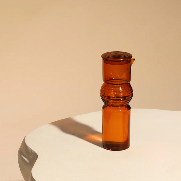 Handblown Coil Glass Carafe