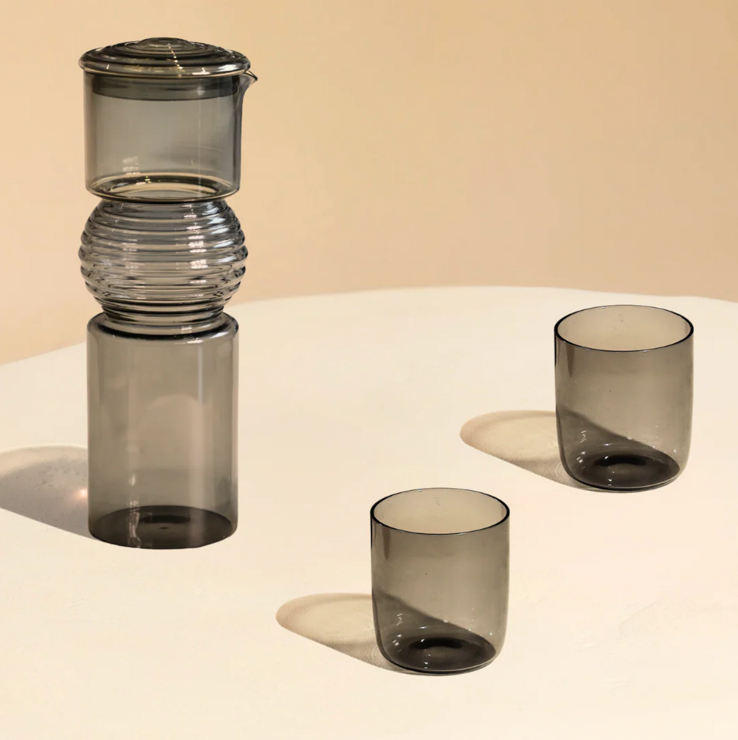Handblown Coil Glass Carafe