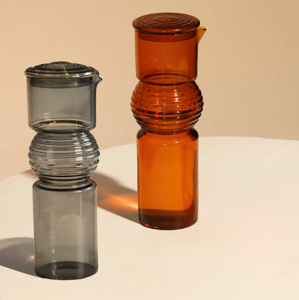 Handblown Coil Glass Carafe