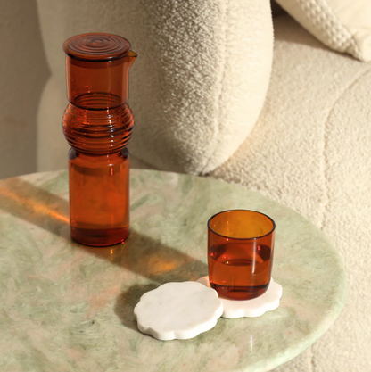 Handblown Coil Glass Carafe