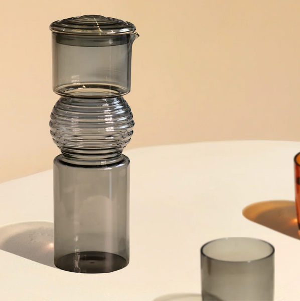Handblown Coil Glass Carafe