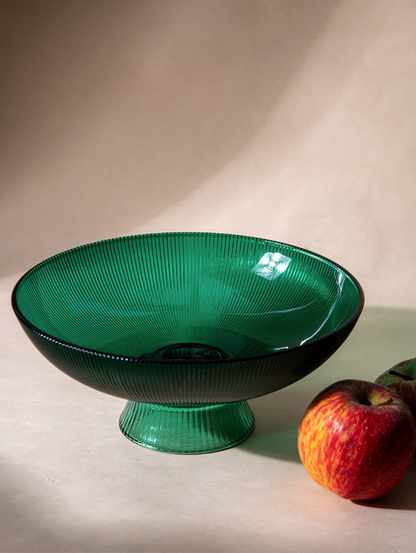 Vana Ribbed Glass Bowl