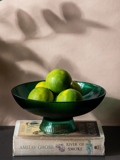 Vana Ribbed Glass Bowl
