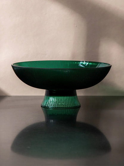Vana Ribbed Glass Bowl