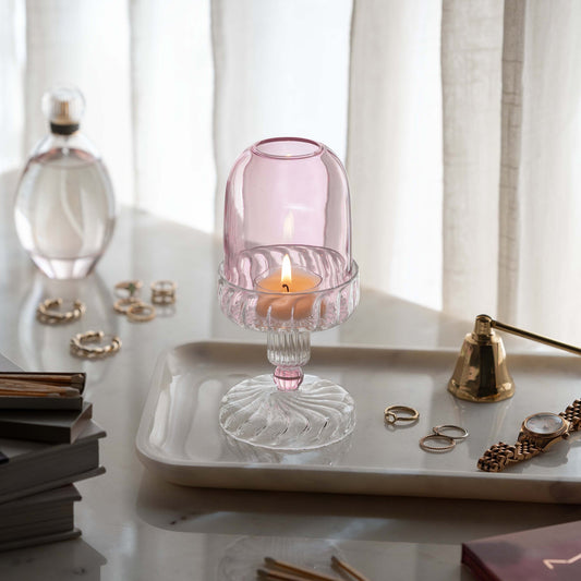 Fairly Lamp Candle Holder | Delicate Pink