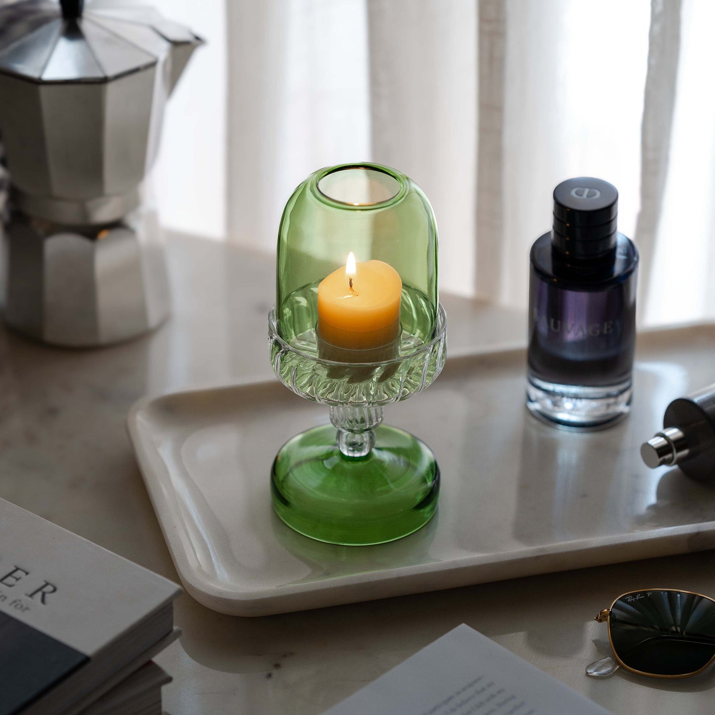 Fairy Lamp Candle Holder | Sage Green