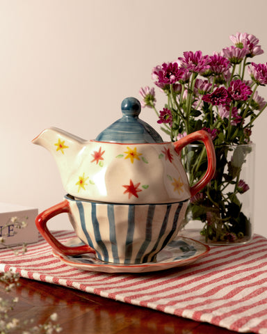 Rangoli- Tea Set for One