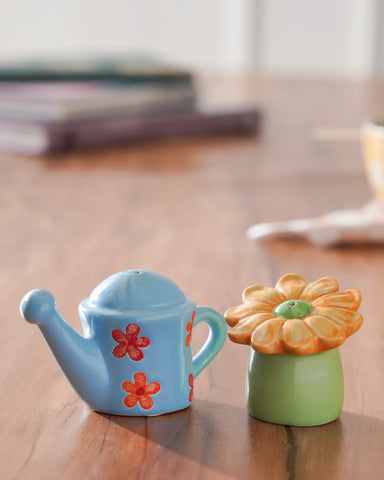Mahi- Salt and Pepper Shakers (Flower and Watering Can)