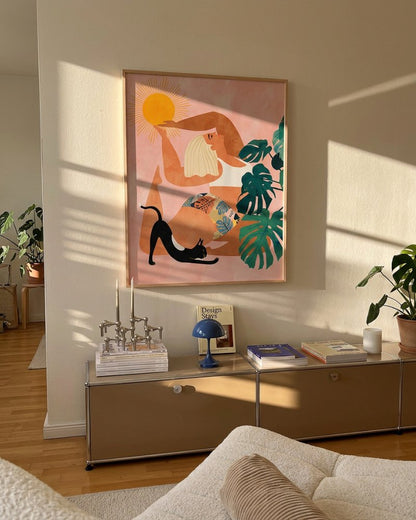 Tropical Yoga With My Cat
