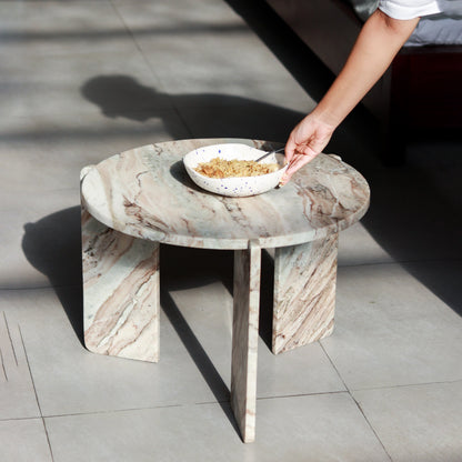 Helios Marble Coffee Table | White Marble
