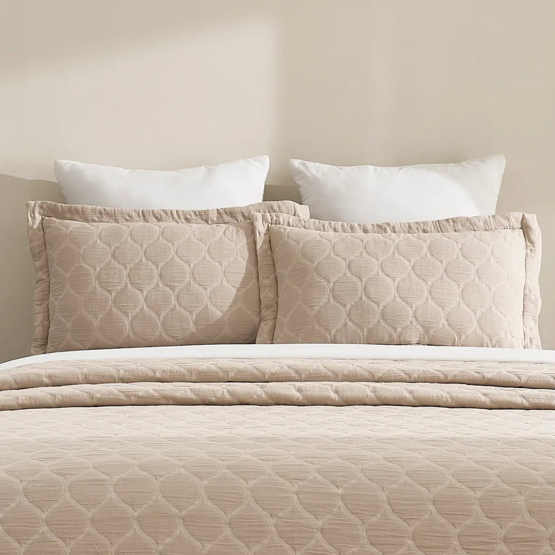 Arbor – Beige Bedspread Set