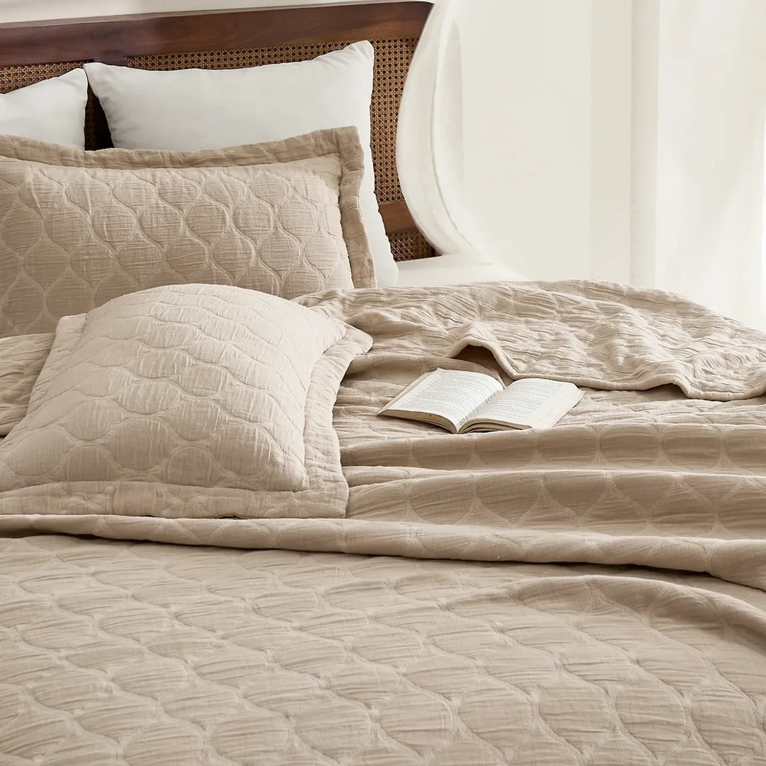 Arbor – Beige Bedspread Set