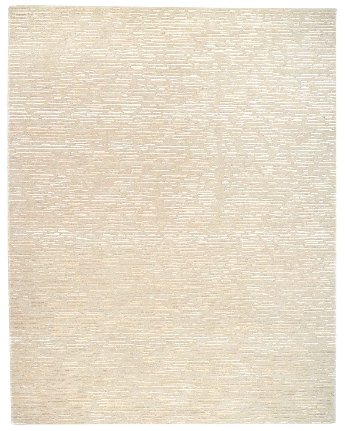 Cabella Wool & Silk Rug / Flax | Popyuli