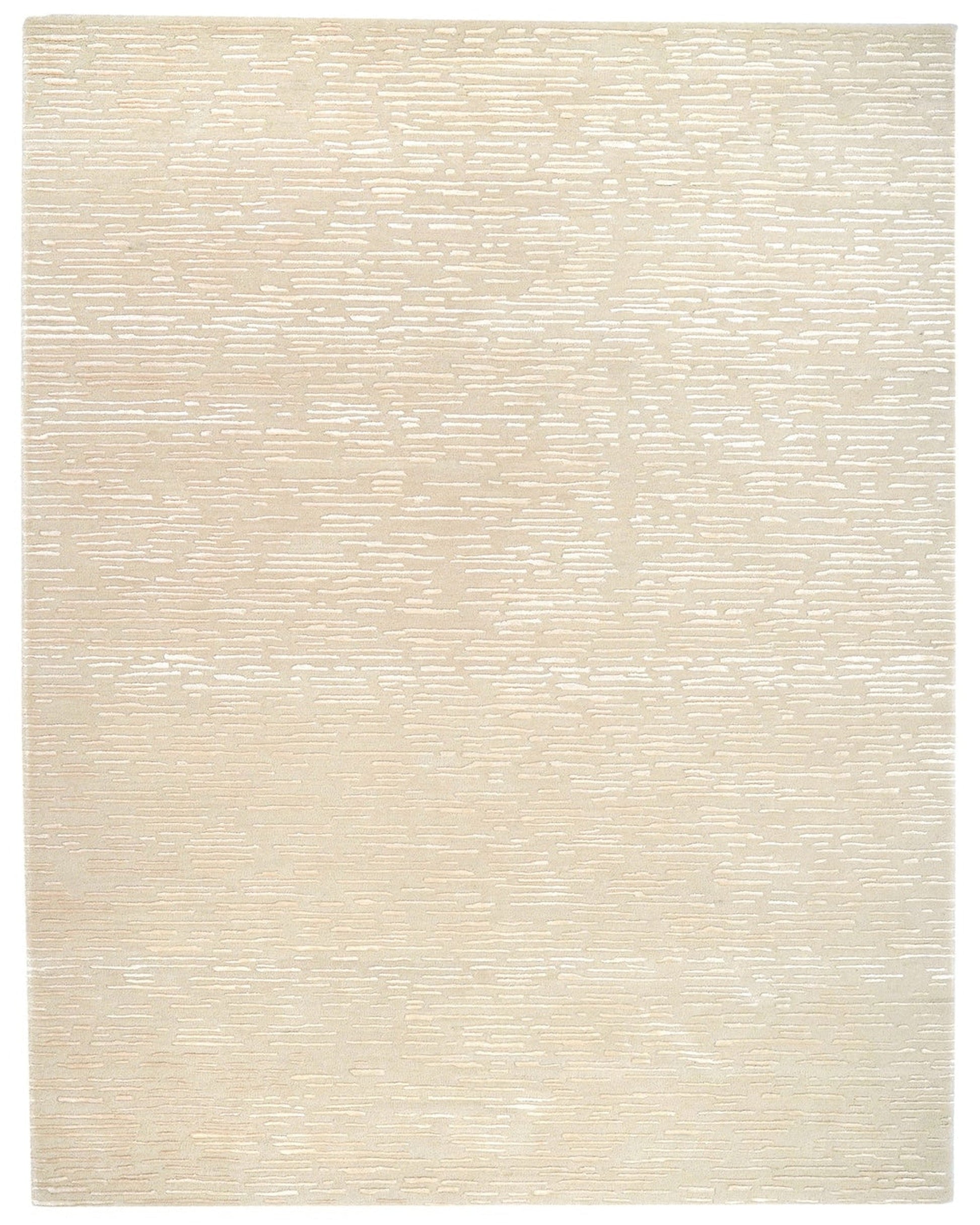 Cabella Wool & Silk Rug / Flax | Popyuli