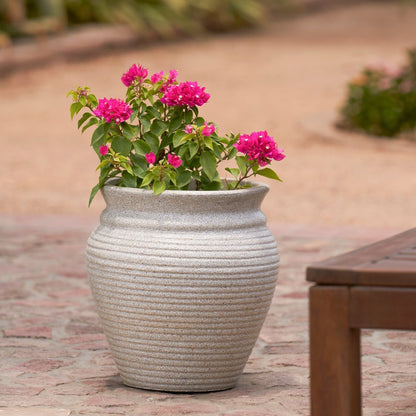 Capri Planter - Light Grey - Ripples Home