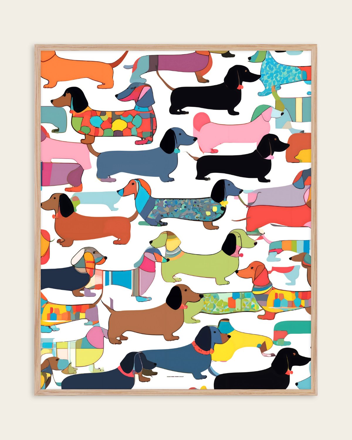 Dachshunds — Eclectic — Wildlife wall art print