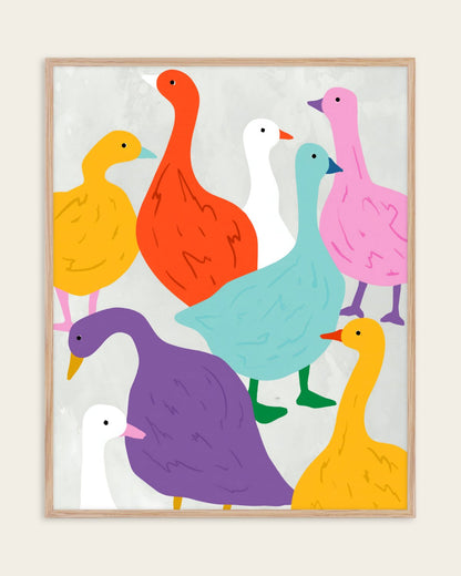 Duck Around & Find Out — Maximalism — Botanical wall art print
